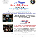 State of the Union Watch Party Flier